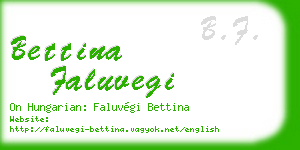 bettina faluvegi business card