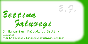 bettina faluvegi business card